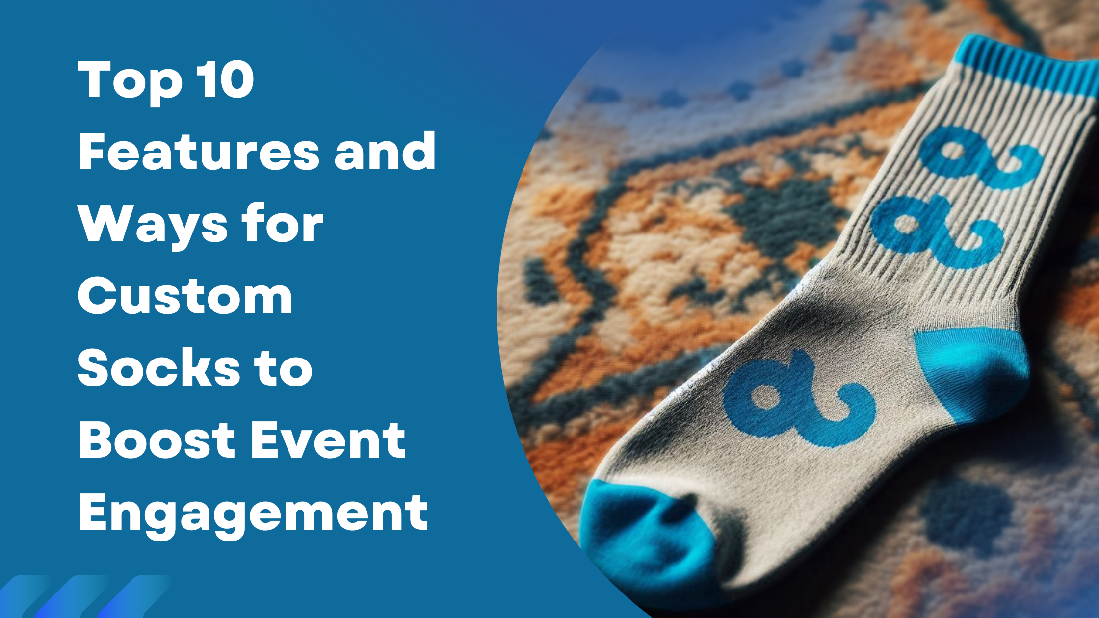 A custom sock for brand promotion.