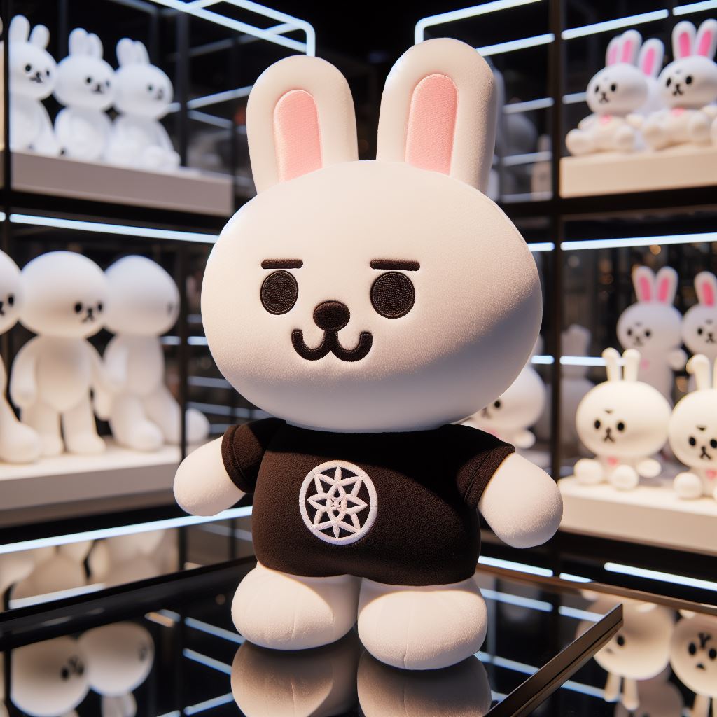 A custom stuffed animal by EverLighten.