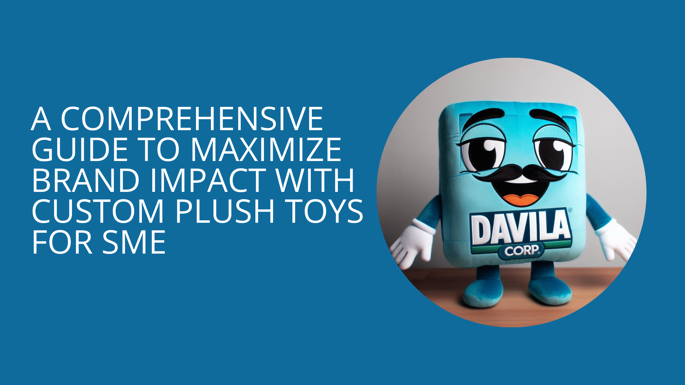 A custom plush toy for an SME.