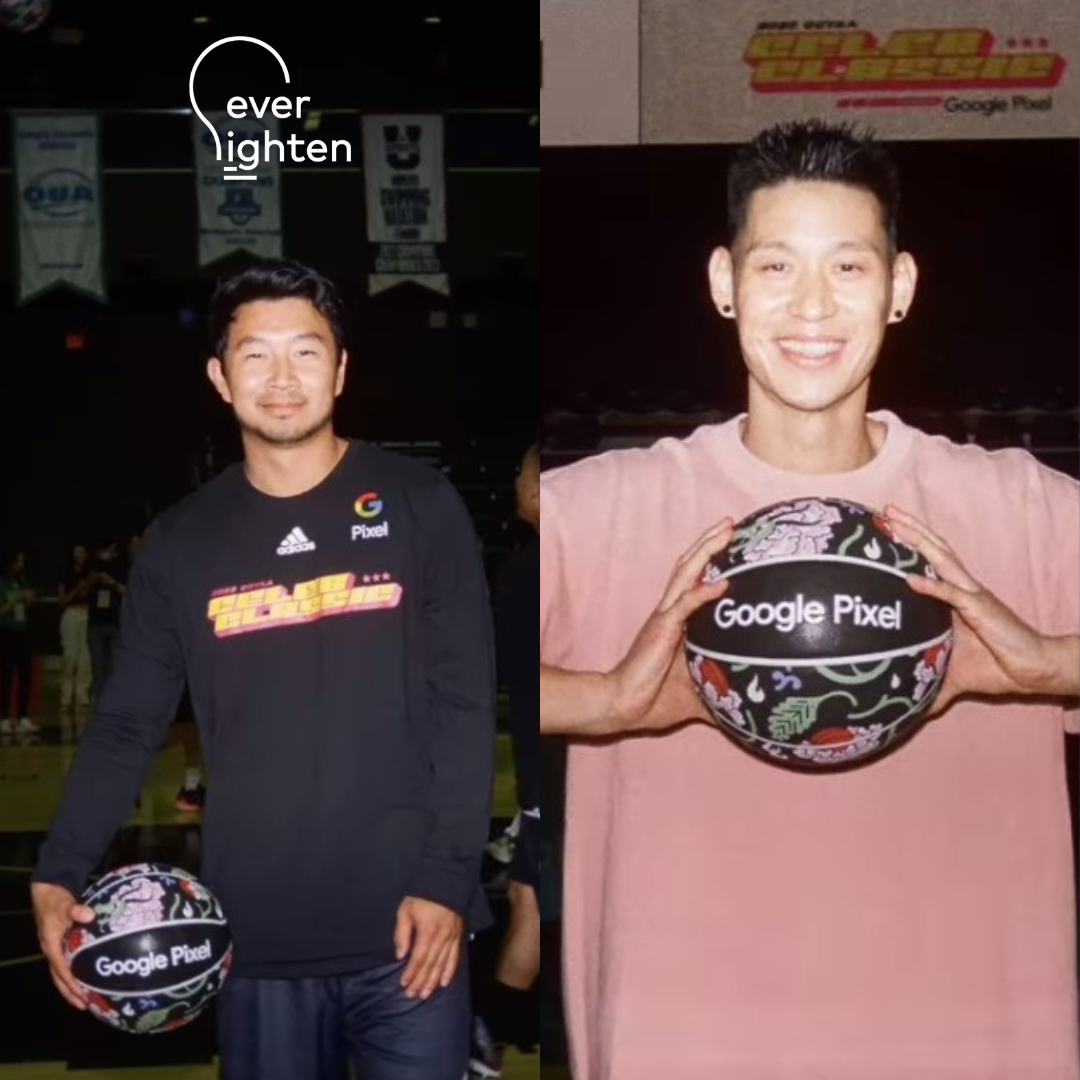 custom basketball by EverLighten |Jeremy Lin & Simu Liu