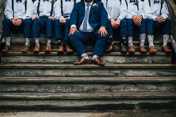 Make your wedding memorable and your close ones happy with custom groomsmen socks