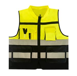 Flame-resistant safety vests