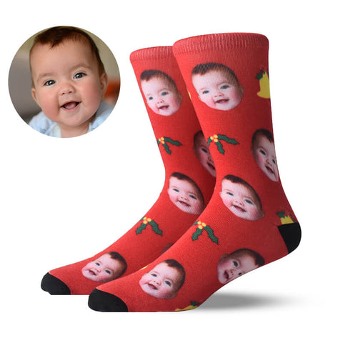 Custom Christmas Face Socks