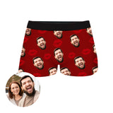 Custom Couple Face Boxer Shorts by EverLighten