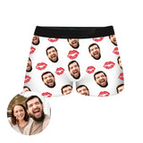 Custom Couple Face Boxer Shorts by EverLighten