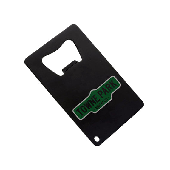 Custom credit bottle opener