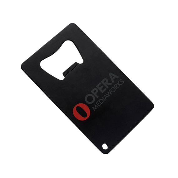 Custom credit bottle opener