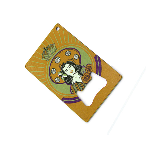 Custom credit bottle opener