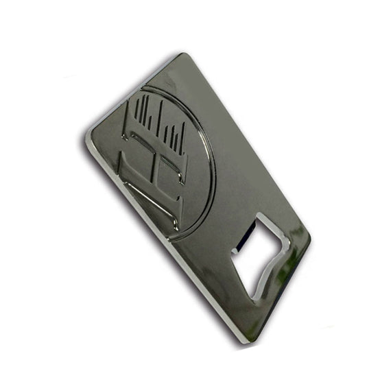 Custom credit bottle opener