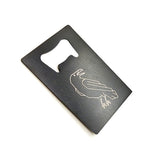 Custom credit bottle opener