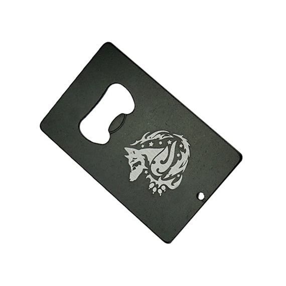 Custom credit bottle opener