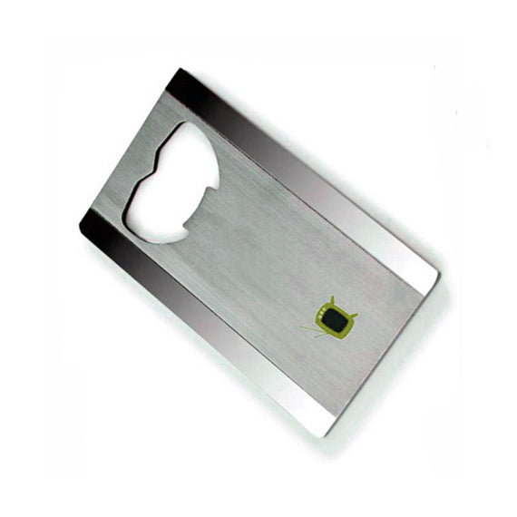 Custom credit bottle opener