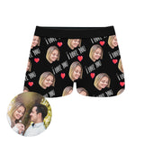 Custom Couple Face Boxer Shorts by EverLighten