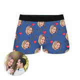 Custom Couple Face Boxer Shorts by EverLighten
