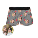 Custom Couple Face Boxer Shorts by EverLighten