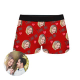 Custom Couple Face Boxer Shorts by EverLighten