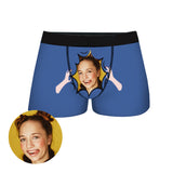 Custom Couple Face Boxer Shorts by EverLighten