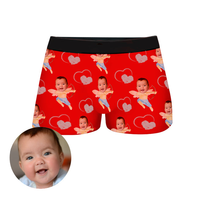 Custom Baby Face Boxer Shorts by EverLighten