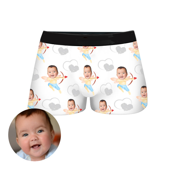 Custom Baby Face Boxer Shorts by EverLighten