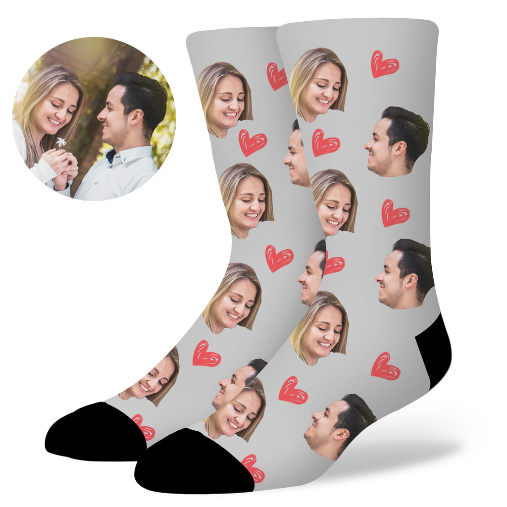 Custom Heart Socks by EverLighten