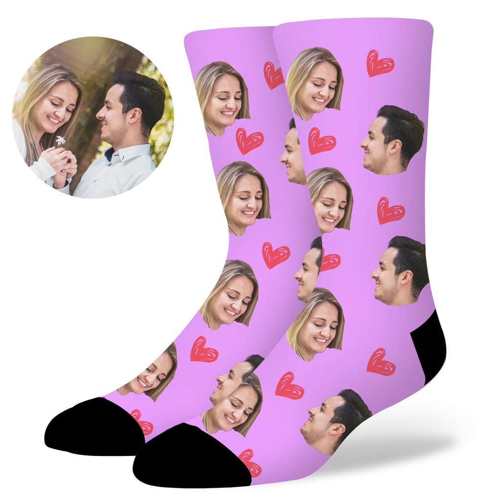 Custom Heart Socks by EverLighten