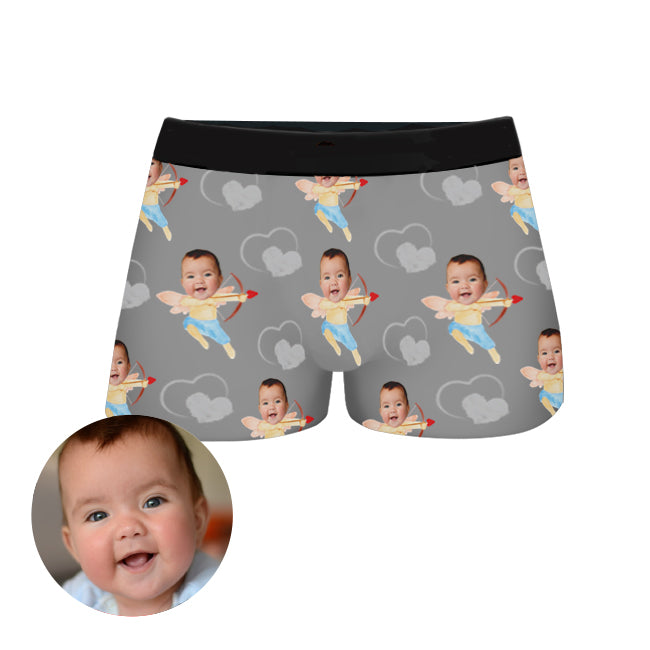 Custom Baby Face Boxer Shorts by EverLighten