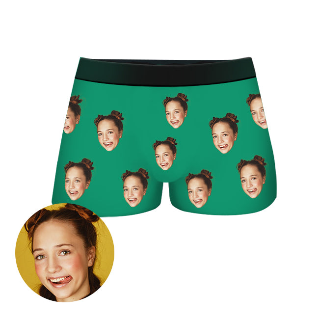 Custom Colorful Face Boxer Shorts, Put Your Face on Boxers