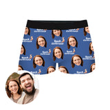 Custom Couple Face Boxer Shorts by EverLighten
