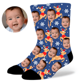 Custom Christmas Face Socks by EverLighten