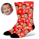 Custom Christmas Face Socks by EverLighten