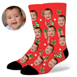 Custom Christmas Face Socks by EverLighten