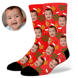 Custom Christmas Face Socks by EverLighten