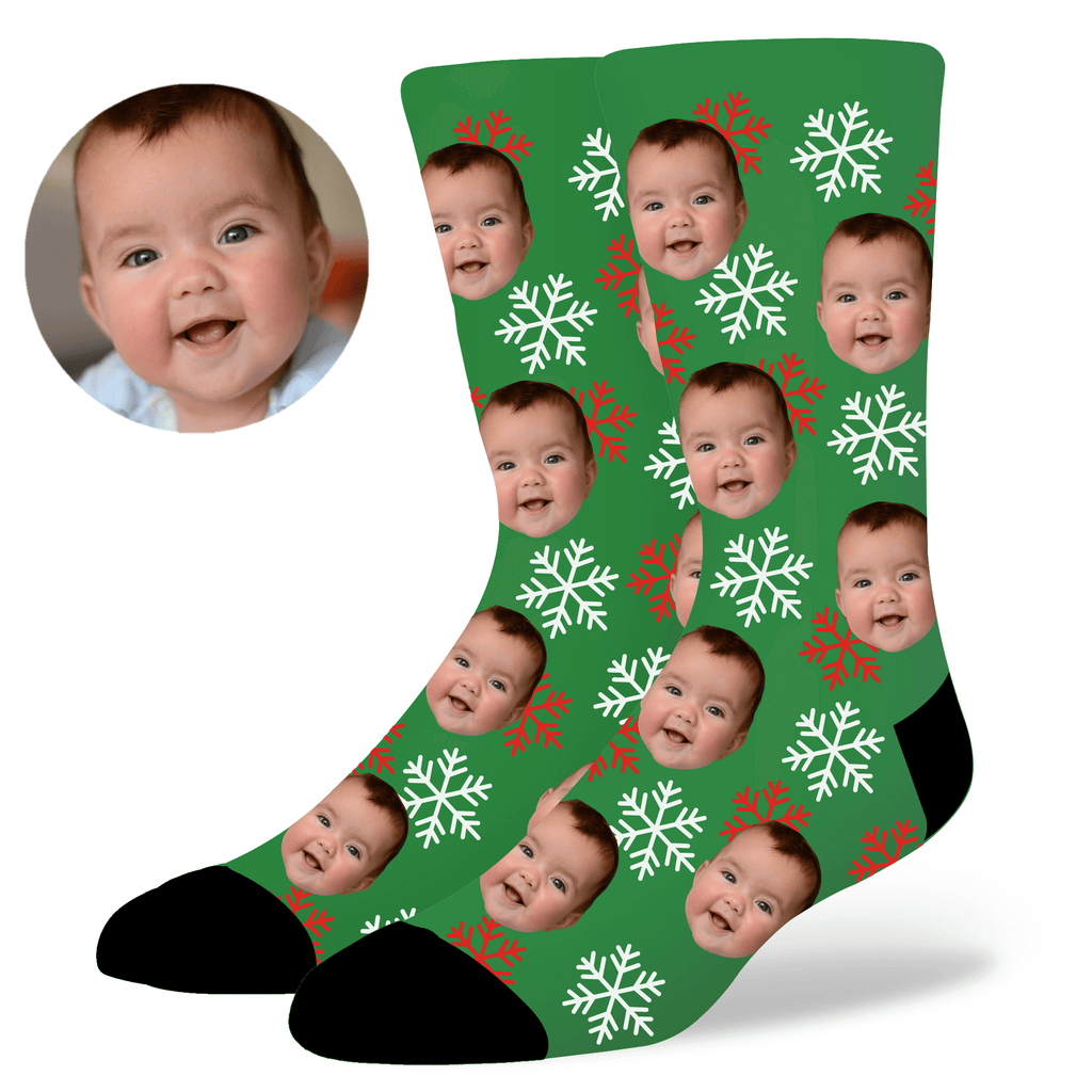 Custom Christmas Face Socks by EverLighten