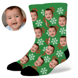 Custom Christmas Face Socks by EverLighten