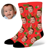 Custom Christmas Face Socks by EverLighten