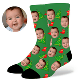 Custom Christmas Face Socks by EverLighten