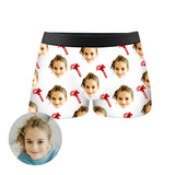 Custom Christmas Face Boxer Shorts by EverLighten